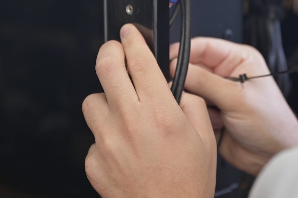 A node being worked on from the side panel
